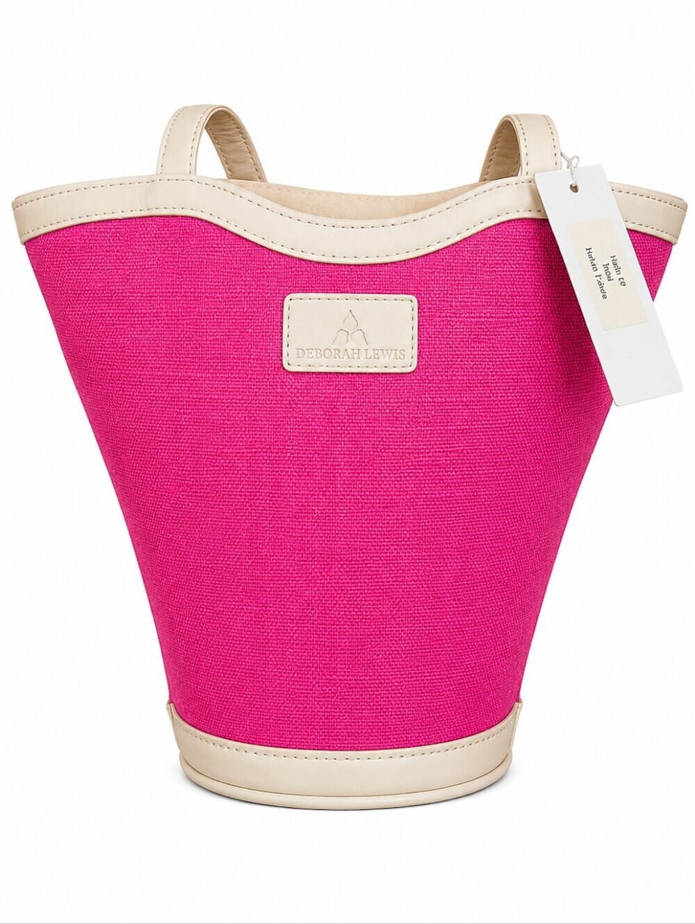Deborah LEWIS Barbie Hot Pink Kidcore Bucket Basket Tote Bag